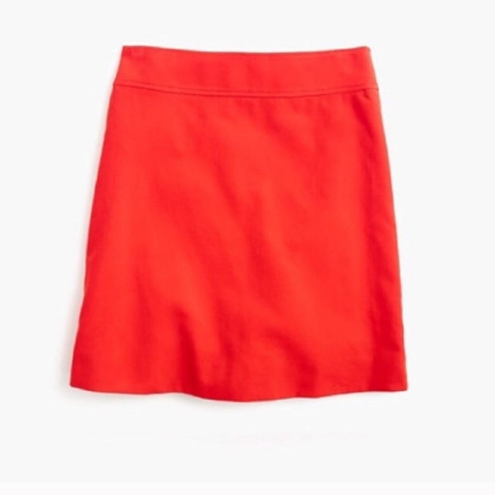 JCrew A-Line Corduroy Mini Skirt Fiery Sunset Sz 8